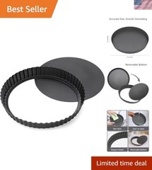 Versatile 9-Inch Non-Stick Tart Pan – Removable Bottom for Perfect Tarts & Pies