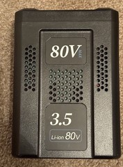3.5Ah Lithium-ion Rechargable Battery Li-ion 80V Max Tools KB3080-06