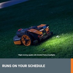 Worx Landroid Vision AI 1/2 Acre 20V Boundaryless Robotic Lawn Mower-(WR220-AN)