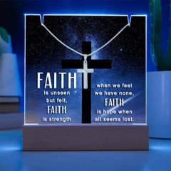 Religious Plaque & Cross Gift Set, Christian Gifts, confirmation gift