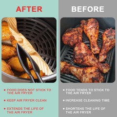 Non-Stick Air Fryer Disposable Non-stick Baking Parchment Paper Liners, 5-8 QT
