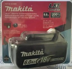 Makita BL1860B-2 18 V Pack of 2 LXT Lithium-Ion 6 Ah Battery-NEW-USA SHIP