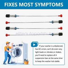 Washer Suspension Rod Kit Fit For Samsung WA50R5200AW WA50R5400AV WA50T5300AC