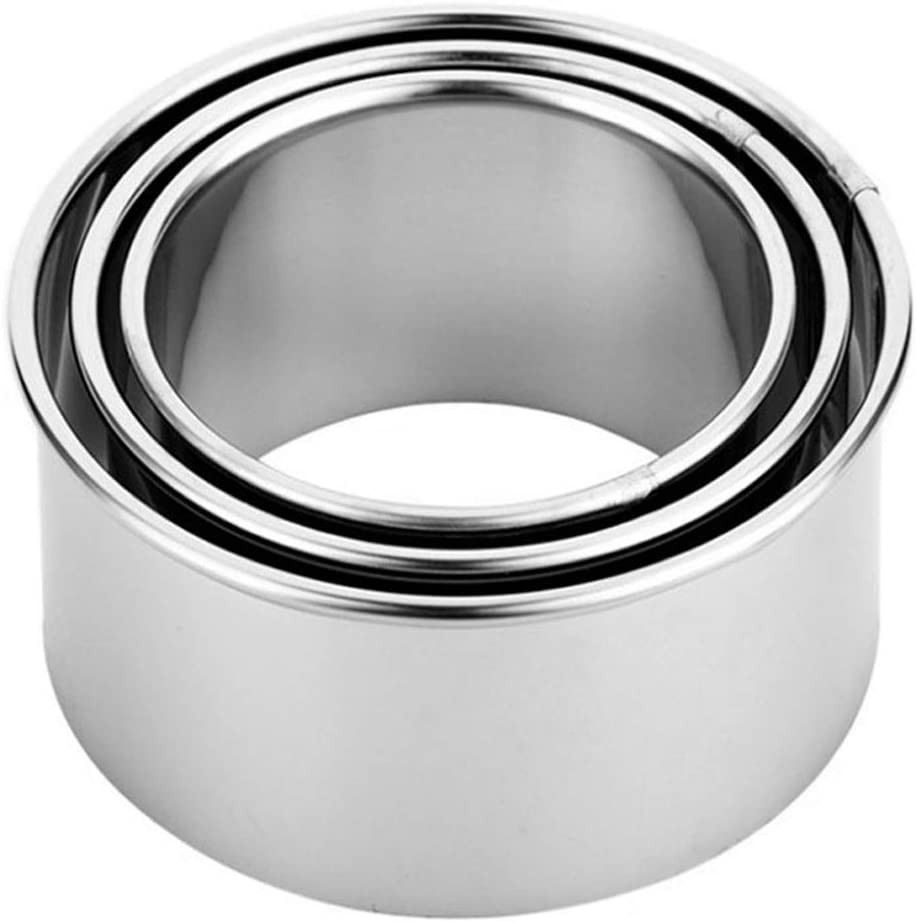 Stainless Steel 3-Piece Cookie Cutter Set – Durable & Dishwasher Safe