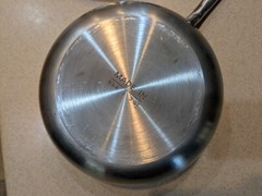 Made In Stainless Steel Saucier Pan with Lid 3 Qt Multi-Clad Cookware