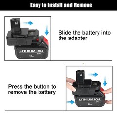 USB Battery Adapter Converter for De walt 20V Milwaukee 18V to Ryobi 18V Tool