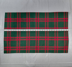 Green & Red Tartan Plaid Cloth Napkins Set of 2 Christmas Holiday 17″ x 27″