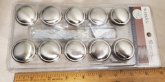 Warwick Satin Nickel 1 1/4″ Cabinet Knob Pull ~ 10 Pack ~ Contemporary Style