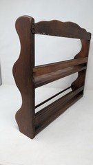 Vintage Wall Mounted Spice Rack 2 Shelf 17.5Wx14Hx3.25D