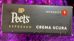 89 Peet’s Coffee Espresso Capsules Crema Scura Intensity 9 Medium Roast SEPT2026