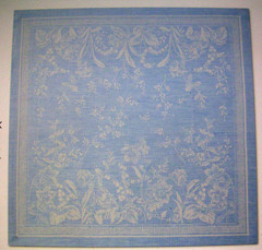 WILLIAMS SONOMA PRIMAVERA JACQUARD DINNER NAPKINS COTTON/LINEN SET OF 4 NEW/WTAG