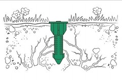 (10) Green SubterraneanTermite In-ground Sticks Stations + 5 Caps
