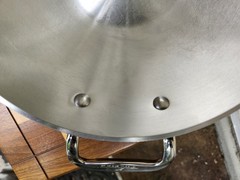 Vtg All-Clad Masterchef MC2 Stainless Aluminum 10″ Wok Skillet 2 Handle Fry Pan