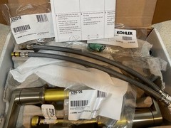 Kohler ‎Wide Spread BathroomSink Faucet 97093-4-BN – Sliver – Open Box