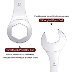 27mm Thin 6 Point Combination Wrench Metric High Carbon Steel