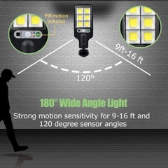 3PCS Outdoor Solar Wall Light LED Motion Sensor Bright Flood Street Lamp 3 Modes