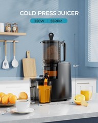 Cold Press Juicer 6.5 Extra Large Feed Chute Juicer Machines Hands Free 350W