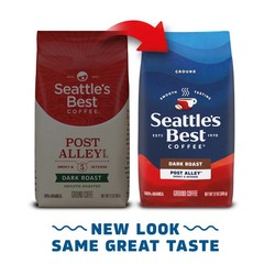 Seattle’s Best Coffee, Post Alley, Dark Roast, Ground Coffee, 100% Arabica,12 oz
