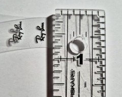 3 Pc. Ray-Ban BLACK Aviator Logo For Glasses High Quality UV DTF Raised Decal