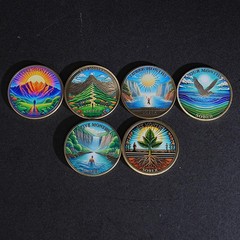 1-12 Months Sobriety Coin – AA Chip Sober Medallion and Prayer in Recovery