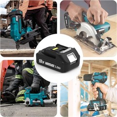 2 Pack For Makita 18V 3.0Ah LXT Lithium-Ion BL1830B BL1850B BL1860B Battery LED