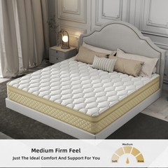 12″14″ Hybrid Mattress In A Box Gel Memory Foam Spring Twin Full Queen King Size