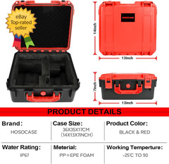 Tool Case for Milwaukee M18 Impact Drill Driver Combo Kit Tool Box for Milwauke