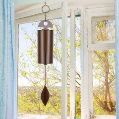 9.8in Deep Resonance Serenity Metal Bell Heroic Wind Chimes Outdoor Home Decor