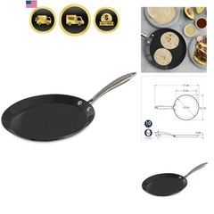 Traditional French Steel Crepe Pan, 10-Inch