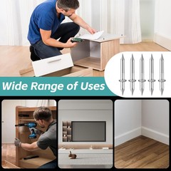 300 Count Double Headed Skirting Nails Dual Direction Nails for Wooden Baseb…