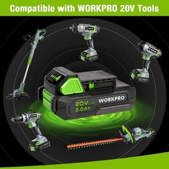 WORKPRO 20V 2.0Ah Li-ion Rechargeable Battery Pack for WORKPRO 20V Cordless Tool