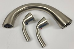 Roman Tub Wide Spread 3 Hole Trim Faucet Handles Brushed Nickel