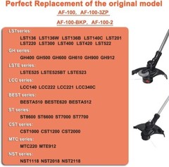 AF-100 Weed Eater String for Black Decker Trimmer Spool 3/6/12 Pack