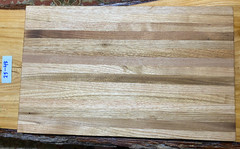 WHITE WALNUT BUTTERNUT EDGE Grain Cutting Board 1.00 x 12.25 X 19.75 In BY ME