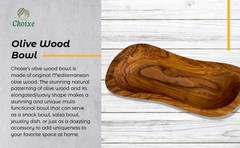 Mediterranean Olive Wood Bowl. Handcrafted, Authentic, Beautiful.