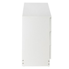 3Drawer Dresser White Storage Cabinet Chest of Drawer Bedroom Living Room Office