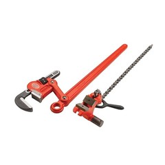Ridgid 31385 33″ Compound Leverage Wrench, 6″ Pipe Capacity, Red