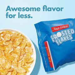 Malt-O-Meal Frosted Flakes Cereal Family Size 37 oz Resealable Bag