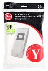 Hoover Vacuum Bags AH13270, Allergen Filtration Media Type Y Vacuum Bags, 3-PK