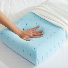 Cooling Memory Foam Pillow with Pillowcase – Neck Support for Side Sleepers