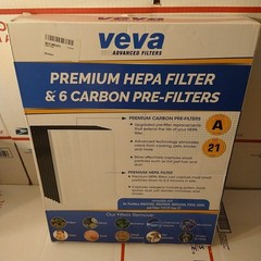 Veva Advanced Filters Premium True Hepa & 6 Filter Pre-Filter Type A Size 21 new