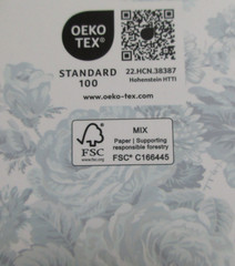Shabby Chic Blue Cottage Quilted Placemats Rectangular 6Pc Set 13″ x 19″ Cotton