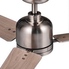 48″ Brushed Nickel Low Profile Ceiling Fan with Light Light Energy Saving Fan