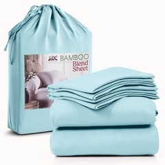 4-Piece Premium Bamboo Bed Sheet Set Deep Pocket Breathable Soft Bamboo Sheets