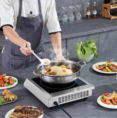 Commercial Electric Induction Cooktop Electric Hot Plate Touch Screen 1800W 110V