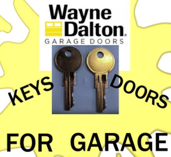 WAYNE DALTON A01-A99 SET OF 2 KEYS GARAGE DOOR FREE SHIPPING