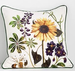 Anthropologie EVIE Pillow Cotton Floral Velvet Throw Accent NWT Not Available