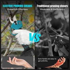 Electric Pruning Shears Cordless Pruner with 2 Batteries For Makita 18V Battery