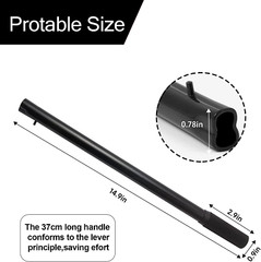 Horizontal Hydraulic Jack Handle 2 Ton Jack Handle Replacement with Rubber Glo