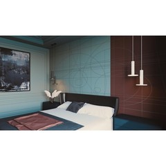 AFX Inc. LNAP08LAJD1WH Luna 1 Light 7.88 inch White Pendant Ceiling Light